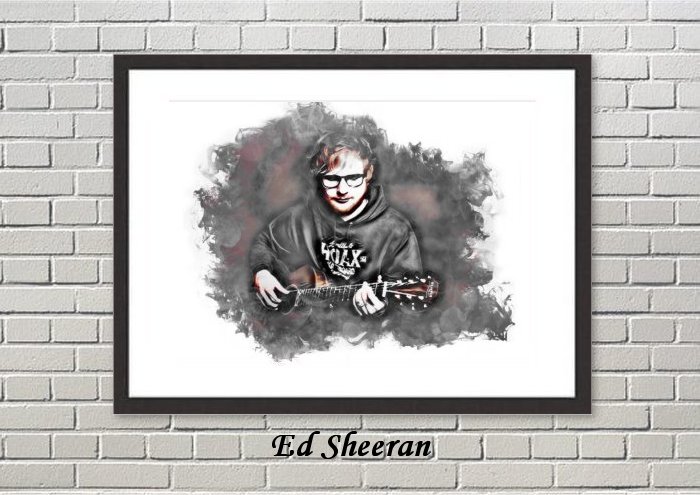 Ed Sheeran Framed Print